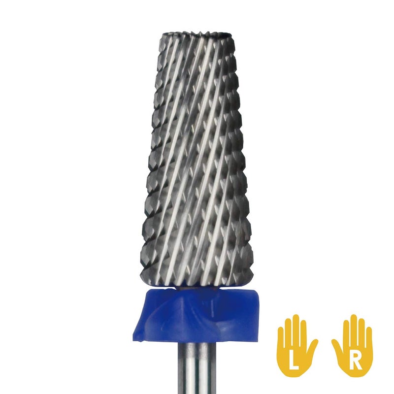 C  I 5 in 1 Multifunction Tapered Shape Nail Drill Cross Teeth Edition Professional Drill Bit for Nail Manicure Machine Middle  M